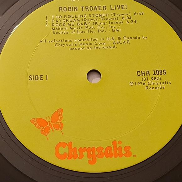 Robin Trower Live vintage vinyl record album pristine condition - Picture 9 of 9